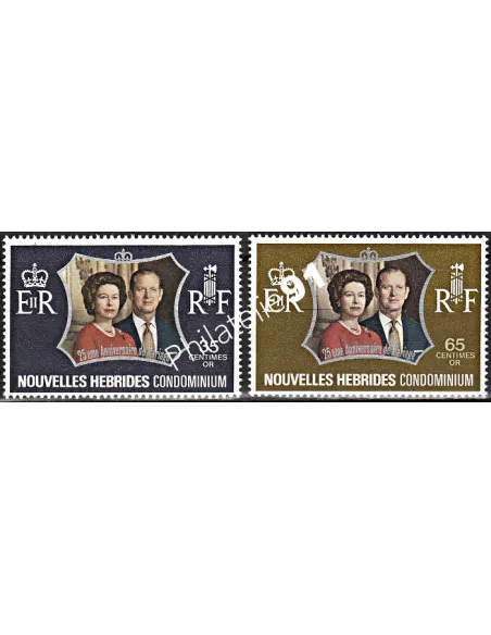 Nouvelles-Hébrides n° 354 à 355 - Timbres colonies Francaises