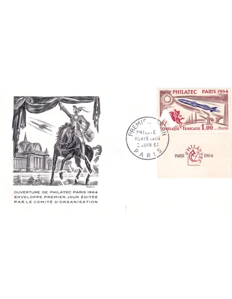 France, n° 1422 sur enveloppe 1er Jour, Collection lettre France