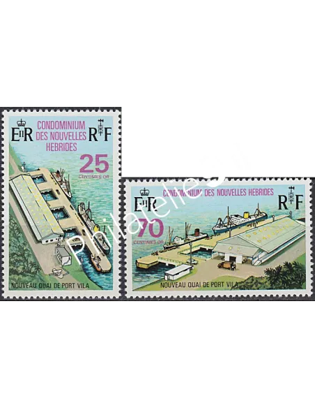 Nouvelles-Hébrides n° 366 à 367, Timbres colonies Francaises