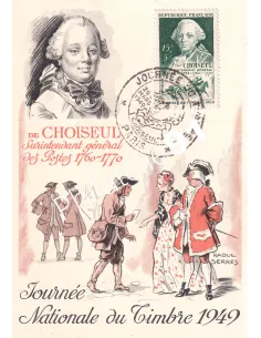 France, n° 828 sur Carte Maximum, Collection lettre France