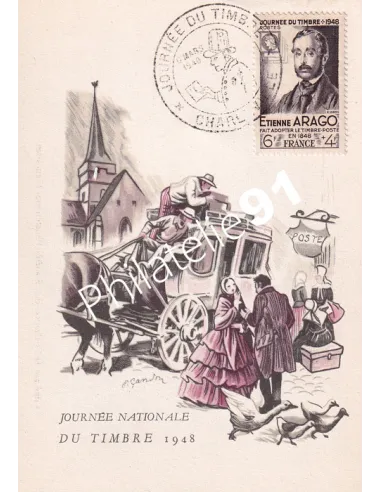 France, n° 794 sur Carte Maximum, Collection lettre France