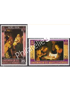 Nouvelles-Hébrides n° 404 à 405, Timbres colonies Francaises