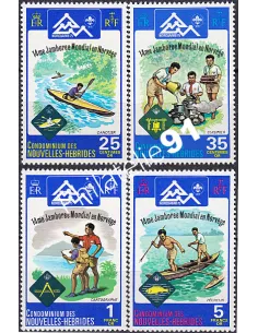 Nouvelles-Hébrides n° 410 à 413, Timbres colonies Francaises