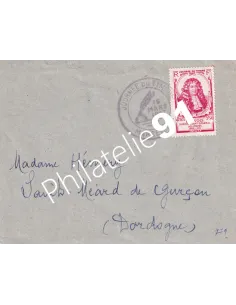 n° 779 sur enveloppe oblitérée, Journée du Timbre 1947, lettres France