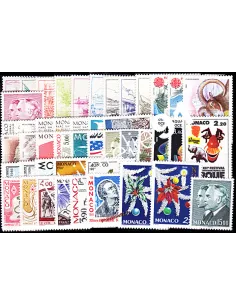 Timbres de Monaco - Année complète 1986 neuve