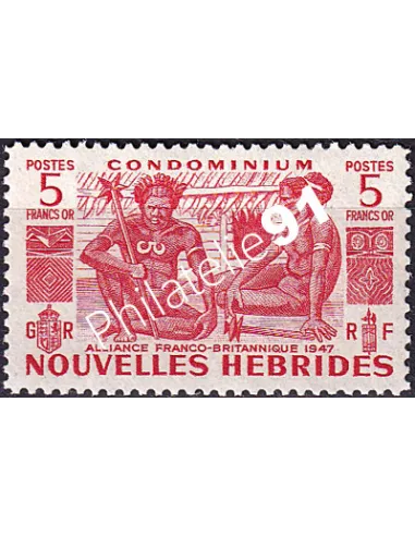 Nouvelles Hébrides, n° 154, timbres Colonies françaises