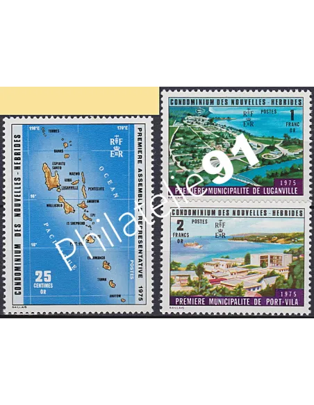 Nouvelles-Hébrides n° 432 à 434, Timbres colonies Francaises
