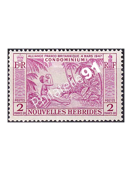 Nouvelles Hébrides, n° 184, timbres Colonies françaises