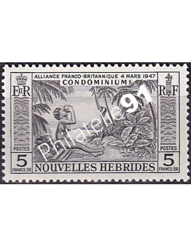 Nouvelles Hébrides, n° 185, timbres Colonies françaises