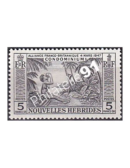 Nouvelles Hébrides, n° 185, timbres Colonies françaises