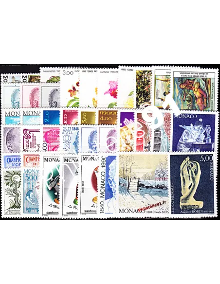 Timbres de Monaco - Année 1990
