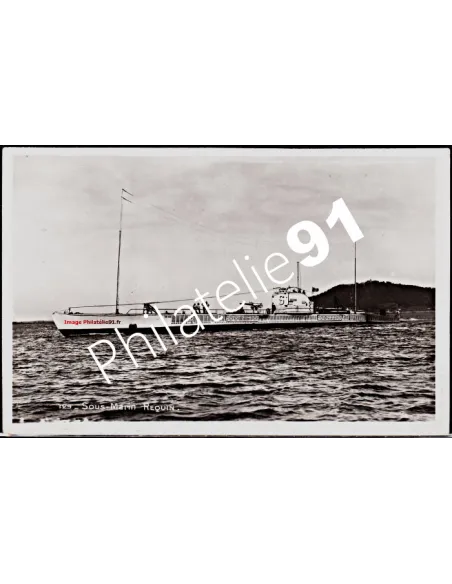 Carte postale - Sous-marin -REQUIN- (3) - Flotte française 39/45