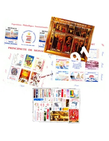 Timbres de Monaco - Année complète 2000 - Neuve