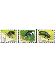 NOUVELLE CALEDONIE, n° 960 à 962, insectes, collection timbres Dom-Tom