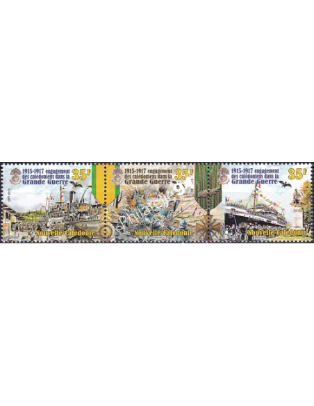 NOUVELLE CALEDONIE, n° 1241 à 1243, Collection timbres Dom-Tom