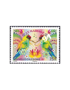 NOUVELLE CALEDONIE, n° 1271, perruches, collection timbres Dom-Tom