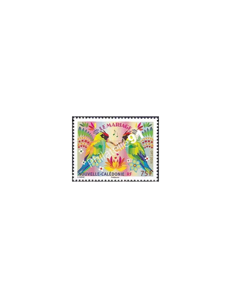 NOUVELLE CALEDONIE, n° 1271, perruches, collection timbres Dom-Tom