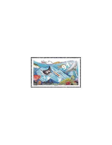 NOUVELLE CALEDONIE, n° 1273, faune marine, collection timbres Dom-Tom