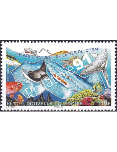 NOUVELLE CALEDONIE, n° 1273, faune marine, collection timbres Dom-Tom