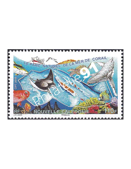 NOUVELLE CALEDONIE, n° 1273, faune marine, collection timbres Dom-Tom