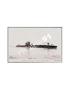 Carte postale - Sous-marin -LA VESTALE- - Flotte française 39/45