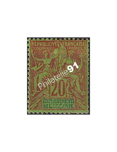 Océanie, n° 7 charnière, Timbres des Colonies Françaises