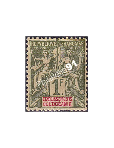 Océanie, n° 13 charnière, Timbres des Colonies Françaises