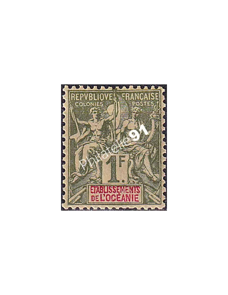 Océanie, n° 13 charnière, Timbres des Colonies Françaises