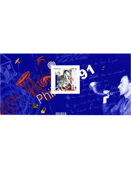 souvenir philatélique 165 Boris Vian