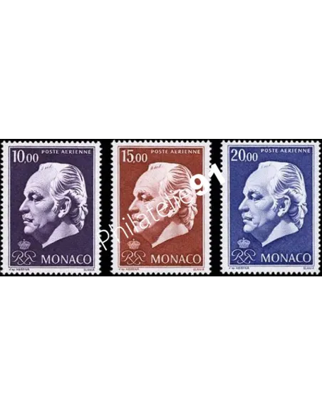 Timbres de MONACO - P.A. n° 97 à 99 - Prince Rainier III
