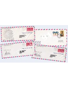États-Unis, Lot de Lettres polaires oblitérées, timbres Thématiques