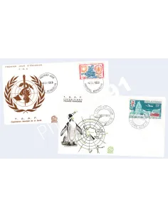 TAAF, n°26 et 31 sur enveloppes 1er jour, Lettres Dom-Tom