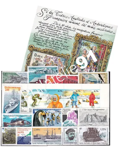 TAAF - 2003 Année complète Neuve ** - (sans le carnet de voyage n° C372)