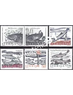 Suède, n° 1631 à 1636, collection timbre Europe