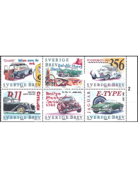 Suède, n° 2001 à 2006, bande, collection timbre Europe