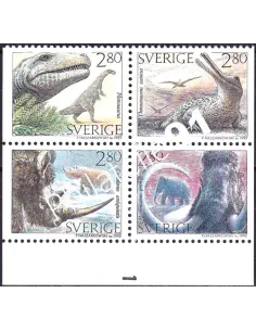 Suède, n° 1720 à 1723, bloc de 4, collection timbre Europe