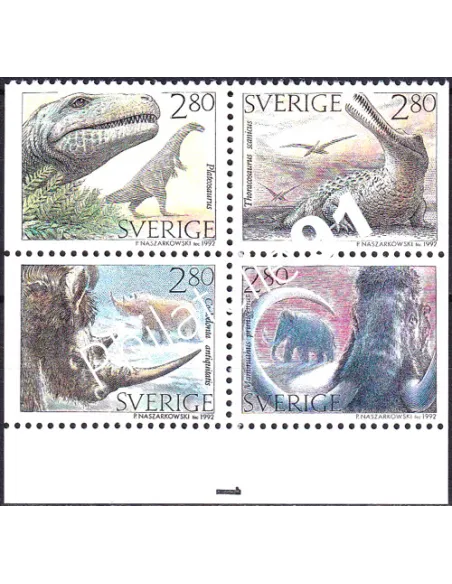 Suède, n° 1720 à 1723, bloc de 4, collection timbre Europe