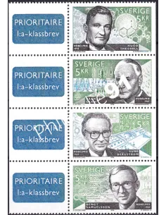 Suède, n° 1954 à 1957, bande, collection timbre Europe