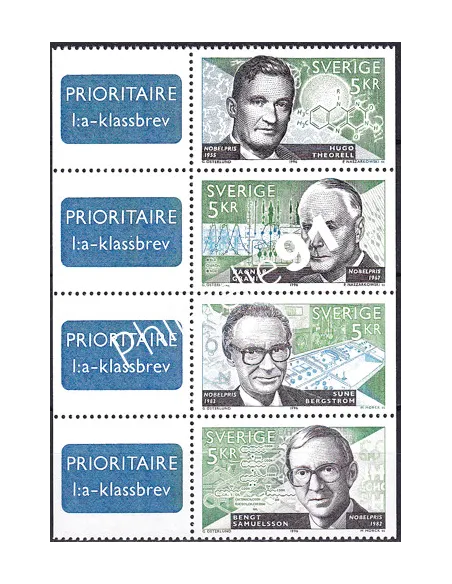 Suède, n° 1954 à 1957, bande, collection timbre Europe
