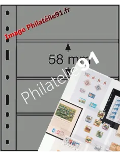 Recharges OPTIMA 4S - noires (4 bandes horizontales) - LEUCHTTURM