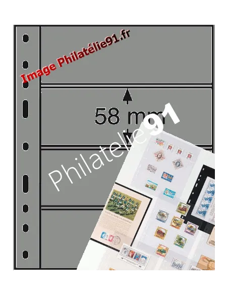 Recharges OPTIMA 4S - noires (4 bandes horizontales) - LEUCHTTURM
