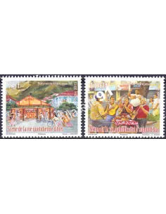 POLYNESIE n° 1013 à 1014, Collection timbres Dom-Tom