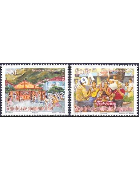 POLYNESIE n° 1013 à 1014, Collection timbres Dom-Tom