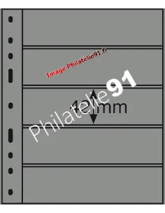 Recharges OPTIMA 5S - noires (5 bandes horizontales) - Leuchtturm