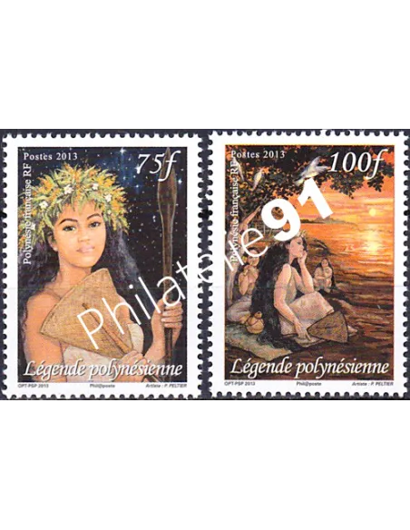 POLYNESIE n° 1017 à 1018, Collection timbres Dom-Tom