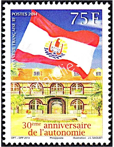 POLYNESIE - n° 1069 ** - Trentenaire de l'autonomie