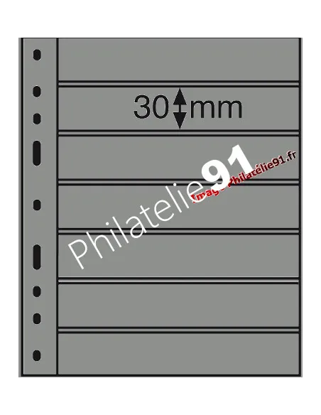 Recharges OPTIMA 7S - noires (7 bandes horizontales) - Leuchtturm