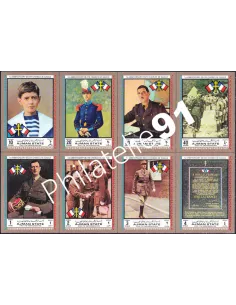 Ajman, Timbres neufs se tenant, De Gaulle, Timbres Monde