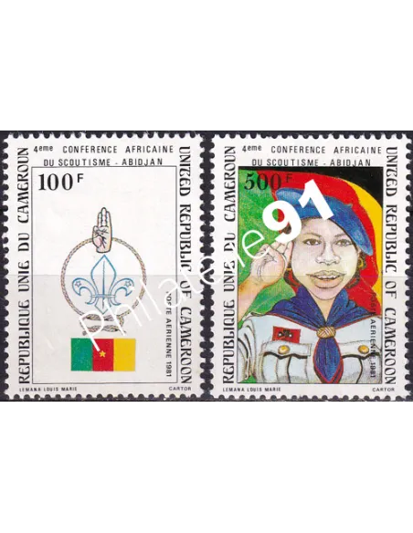 Cameroun, PA n° 307 à 308, collection timbres Colonies