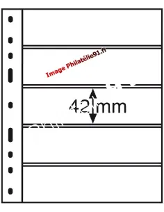 Recharges OPTIMA 5C - transparentes 5 bandes horizontales - Leuchtturm